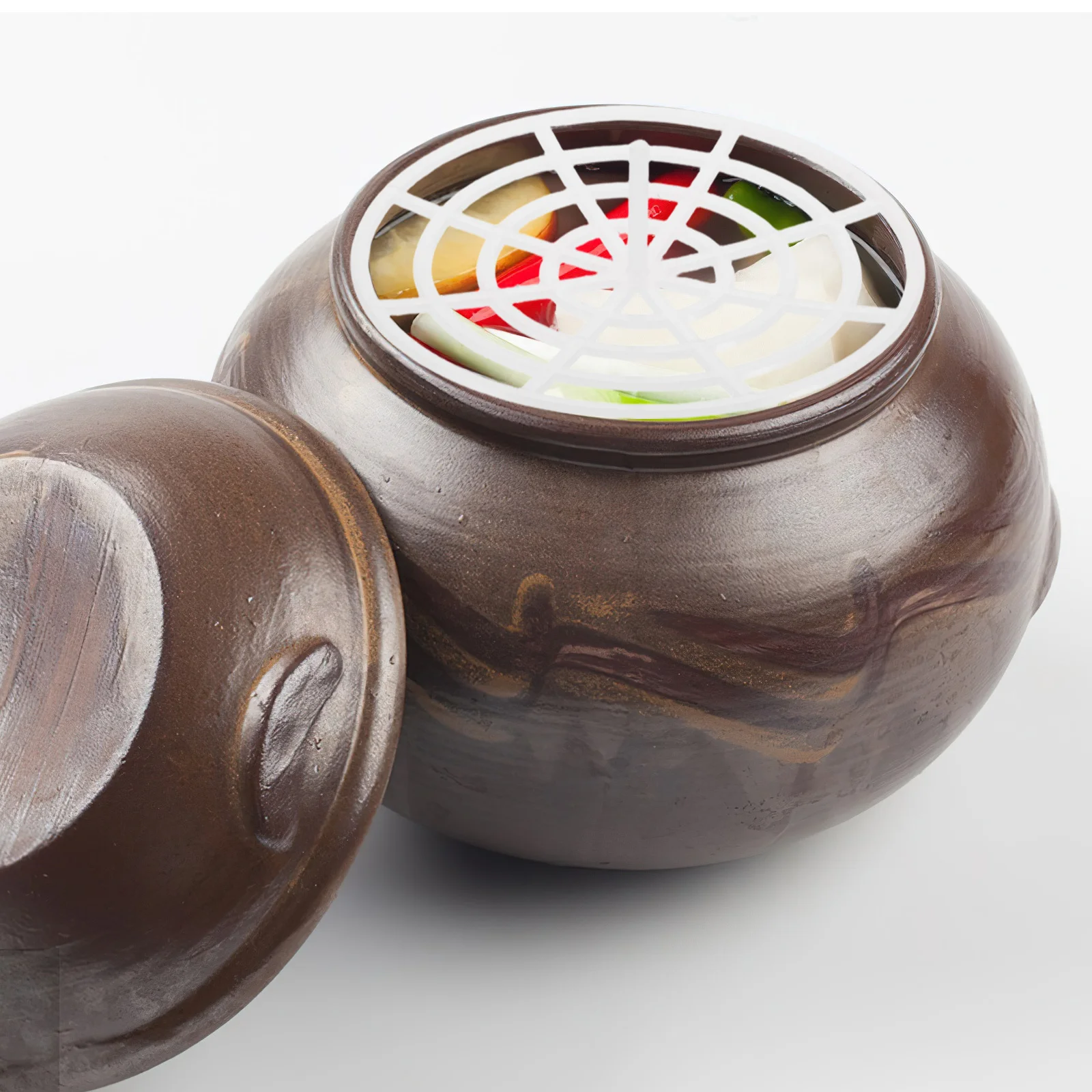 10 قطعة 9.7 سنتيمتر البلاستيك التخمير الأوزان الخضار مخلل الصحافة تخمير لوازم جرة الصحافة لوحة أدوات تخزين المطبخ