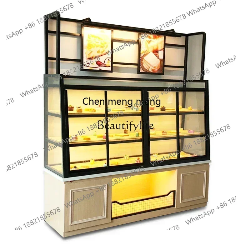 

D178 Bread Counter Bread Display Cake Shop Model Glass Side Cabinet Commercial Zhongdao Display Stand