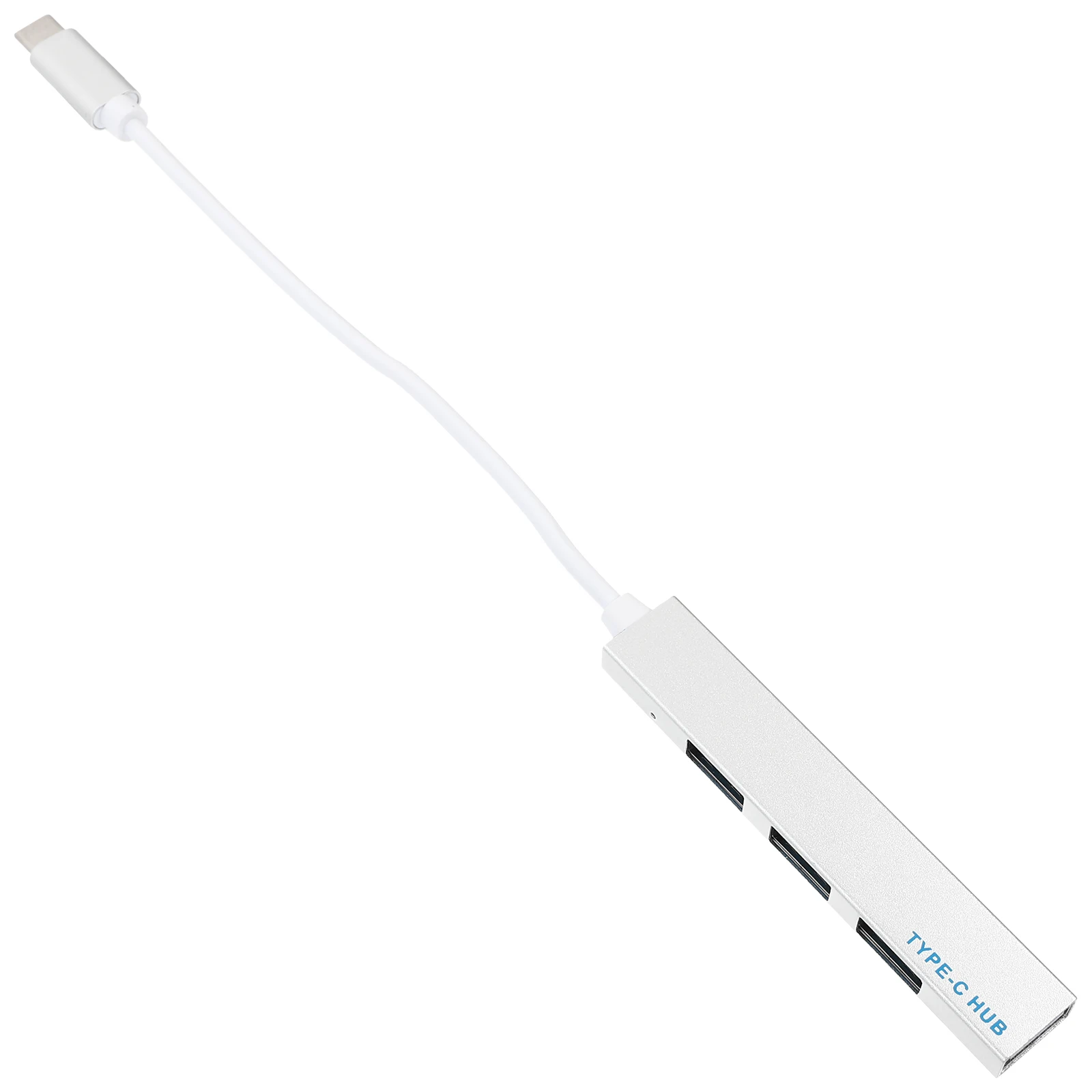 

4 Port USB Hub Aluminum Alloy Lightweight Portable Data Hub Laptop USB2 0 Interface Hot Plugging Easy Store
