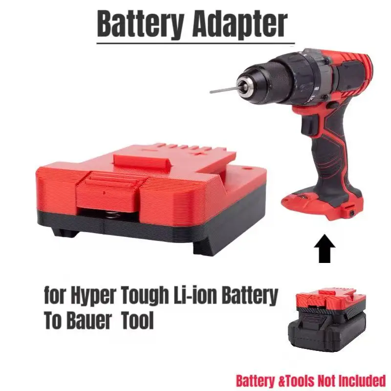 Batter Adapter For Hyper Tough 20V Lithium Converter To  Bauer 20V Drill Tool Converter (Without Battery& Tool )