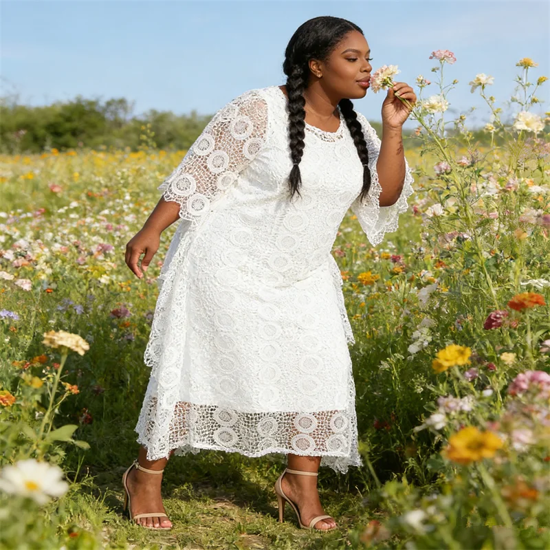 

2 шт. африканских платьев для женщин: элегантные традиционные платья дашики, кружевные бубу, мусульманские кафтаны больших размеров, турецкие свадебные и праздничные платья