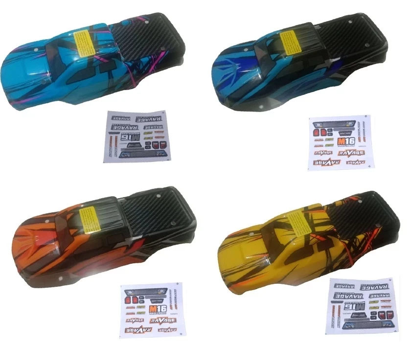 1-2PCS Plastic RC Car Body Shell for Hbx Haiboxing 16889 16889A 1/16 RC Car Accessories Boy Toys Size:25.5*9.5*7CM