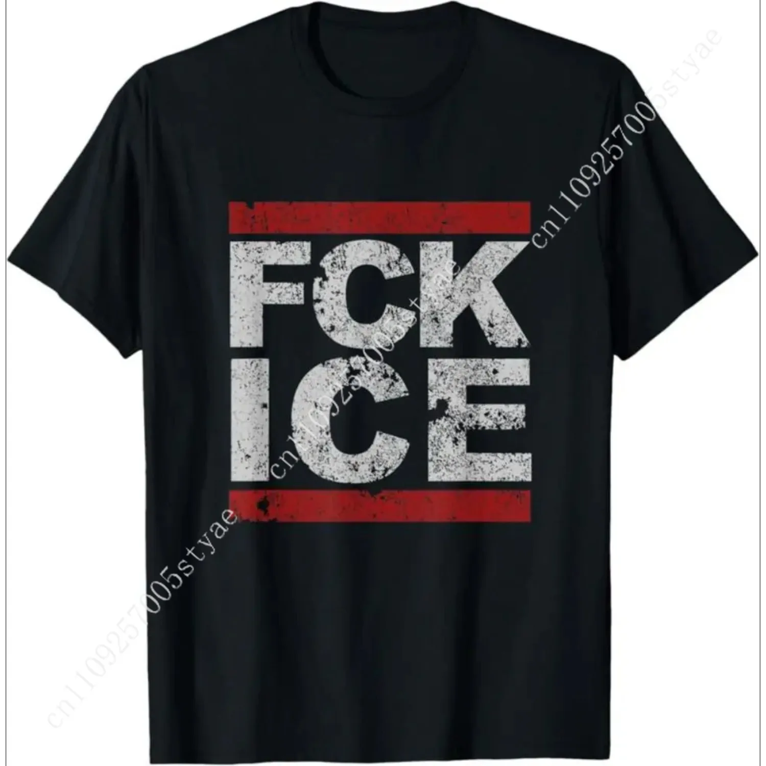Fck Ice Distressed T-Shirt |   Unisex Cotton T-Shirt |   Unique Gift Tee