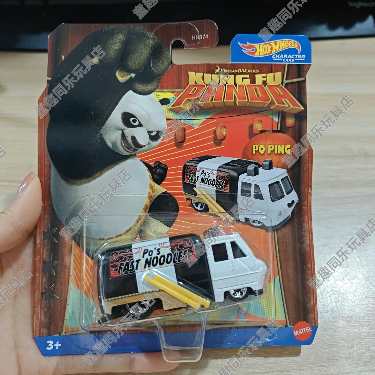 Hot Wheels Popular Movies Characters Series Star Wars Yoda Kung Fu Panda Car Model Collectable Alloy Trolley Decor Toys Gift