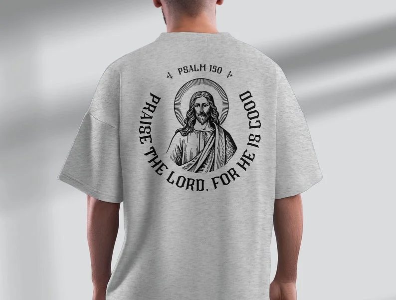 

Psalm 150 Praises The Christian Dress of The Master Pattern T-shirt Short Sleeve Unisex Personality Street Fashion Tops