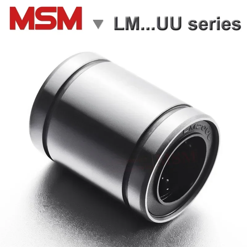 MSM Linear Ball Bearings LM5UU LM6UU LM8UU LM8SUU LM10UU LM12UU LM13UU LM16UU LM20UU LM25UU LM30UU LMU/SM/LB/SDM/KLM Bushing(mm)