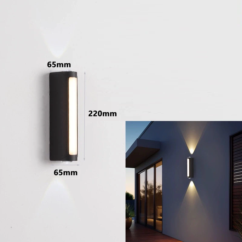 Three-sided LED Outdoor  Waterproof Wall Light 10W AC85-265V IP65 Wall Light Wall Mounted Porch Balcony Garden Home Garden Light