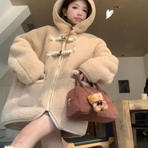 여성용 외투 여성용 겨울 후드 양털 루즈핏 두꺼운 여성용 후드 양털 루즈핏 두꺼운 외투 코트 자켓 외투 코트 자켓 외투 Best5 여성용 외투 여성용 겨울 후드 양털 루즈핏 두꺼운 여성용 후드 양털 루즈핏 두꺼운 외투 코트 자켓 외투 코트 자켓 외투 Best5