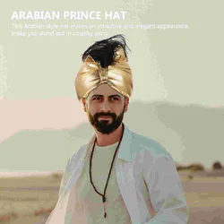 Photo Ornament Turban Headwrap Arabic Vintage Sultan Hat Headpiece Women Arabian Prince Halloween