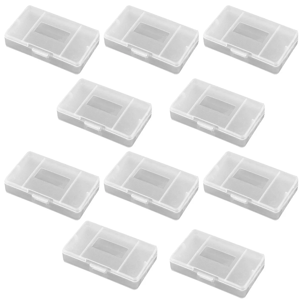 

10Pcs Card Storage Box Heavy Duty Game Case for Protection Anti Dust Secure Fit Gaming Collection Keeper Game Card Case