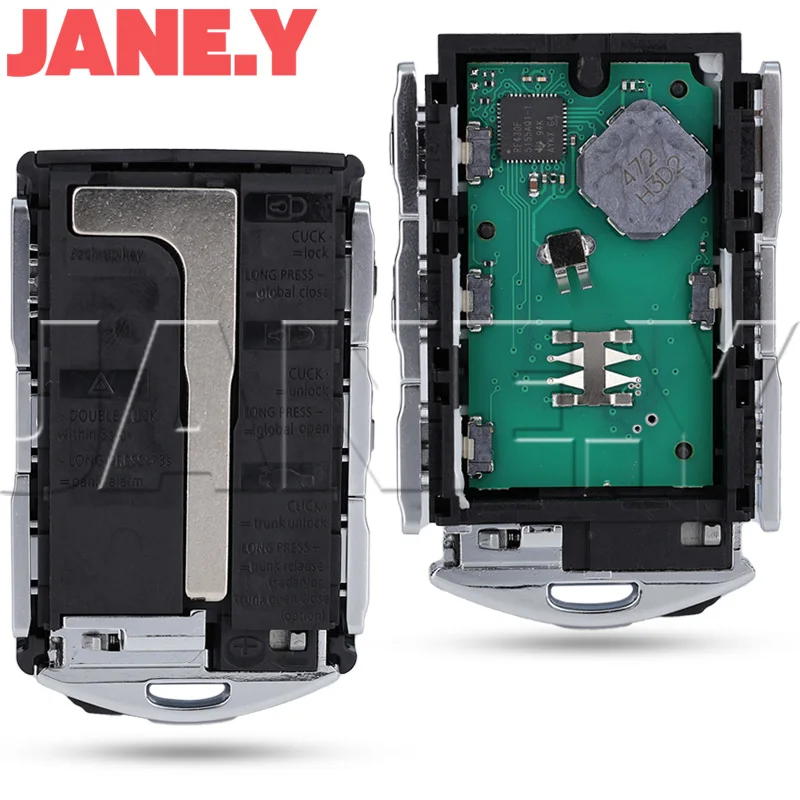 Samochodowy inteligentny kluczyk zdalnego sterowania do Volvo S90 S60 S40 XC60 XC90 2016-2020 FCC ID:YGOHUF8423 8A Chip 433Mhz Kluczyk samochodowy