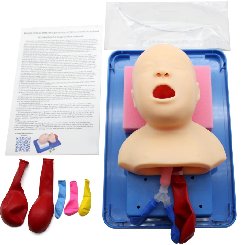 Newborn Infant Tracheal Intubation Training Model Study Model Oral Nasal Tracheal Intubation Simulator with Endotracheal Tube