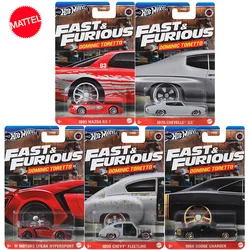 Original Mattel Hot Wheels Car Metal Diecast Fast and Furious Dominic Toretto Dodge Charger Vehicle Toys for Boy Collection Gift