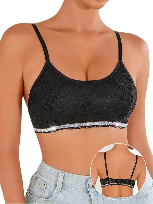 

1 шт. 2026 Модный стильный бюстгальтер из кружева, женское сексуальное белье без косточек, чашка 3/4, дышащий, удобный женский бюстгальтер