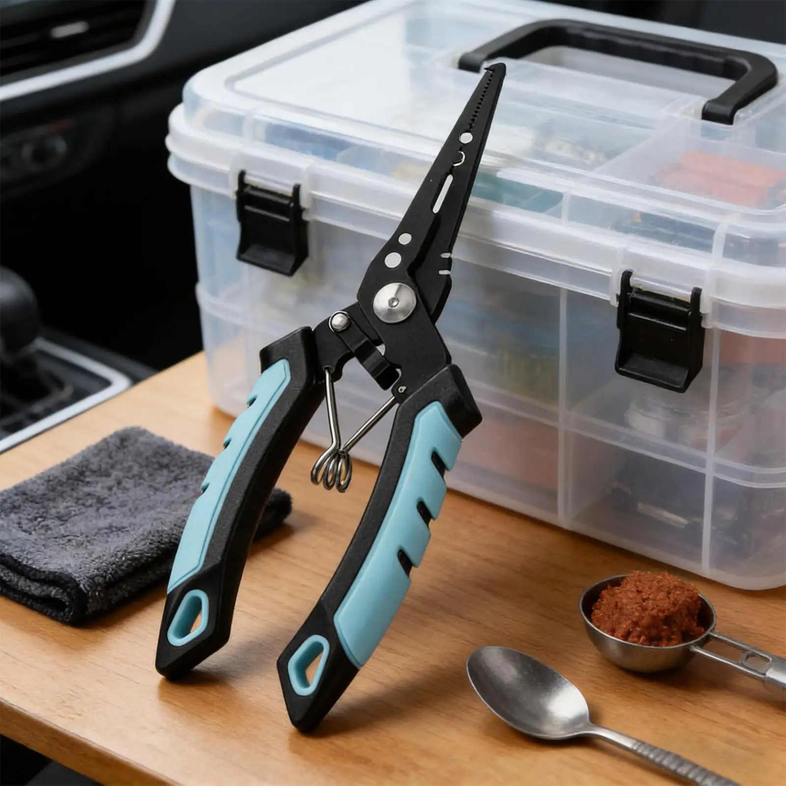 Heavy-Duty Fishing Pliers Freshwater Rust-Proof Fish Hook Remover Tool Line Cutter for Outdoor Freshwater Ice Shore River Lake