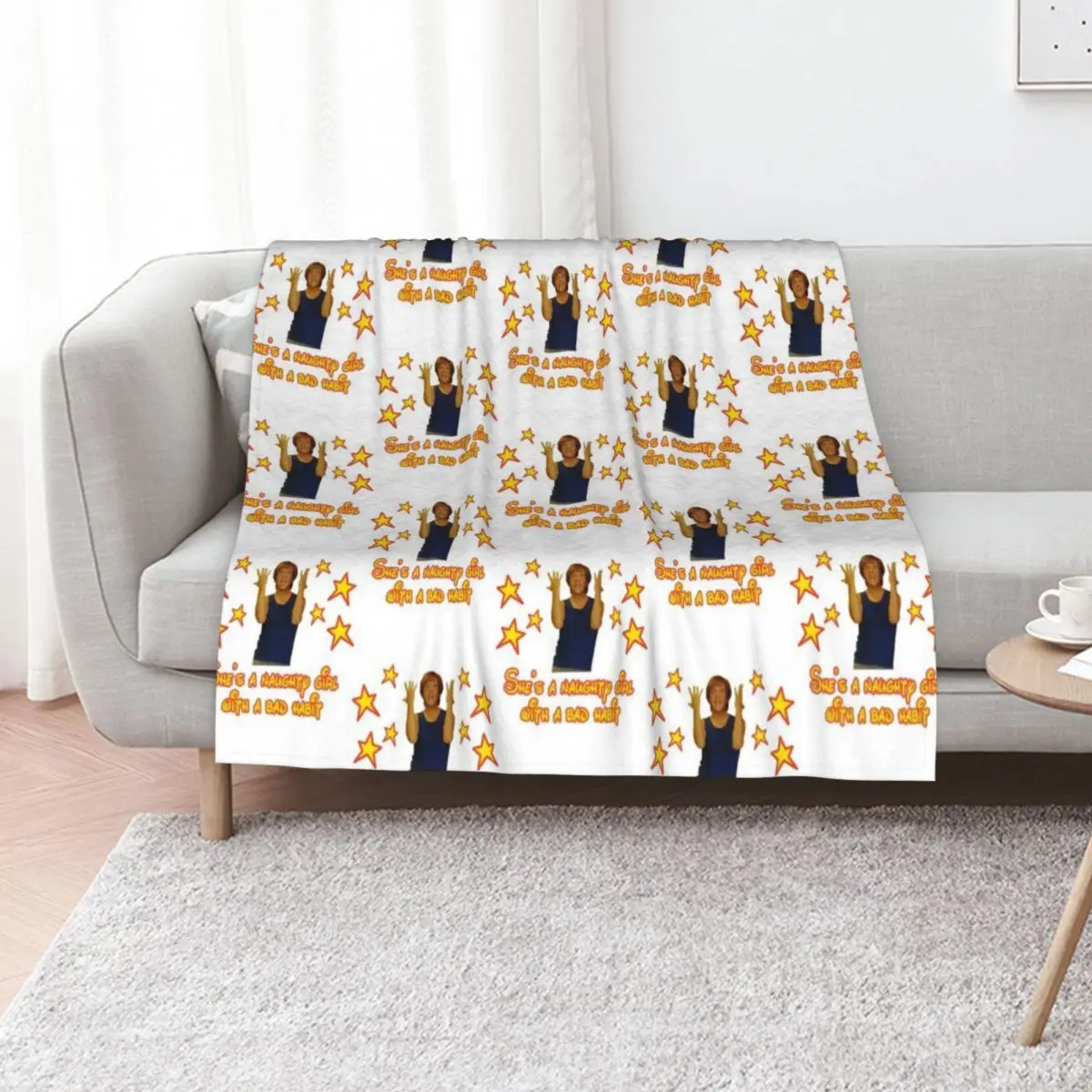 Mr G Throw Blanket Long Lasting Soft Plush Blanket for Daily Use