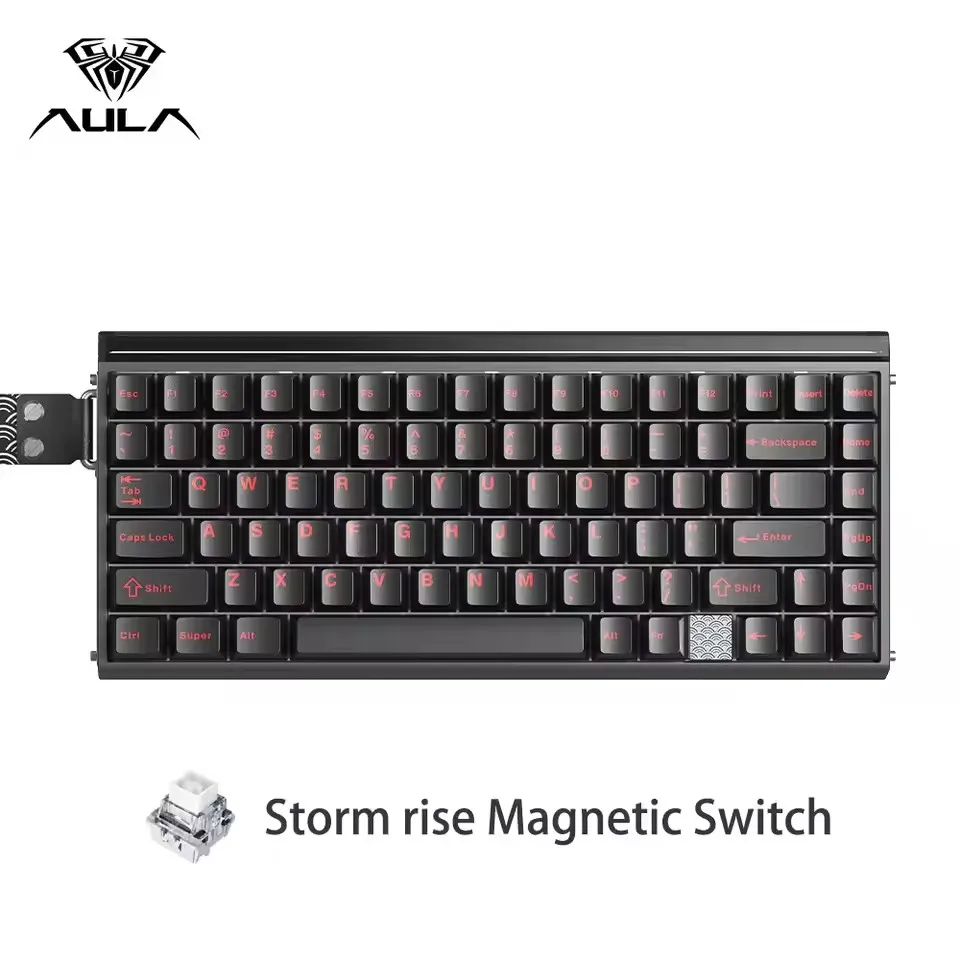 AULA Hero 75 HE 3 Mode Magnetic Switch Gaming Keyboard RGB Backlit 75% Layout 8KHz Polling Rate With 8000mAh Ultra-Large Battery