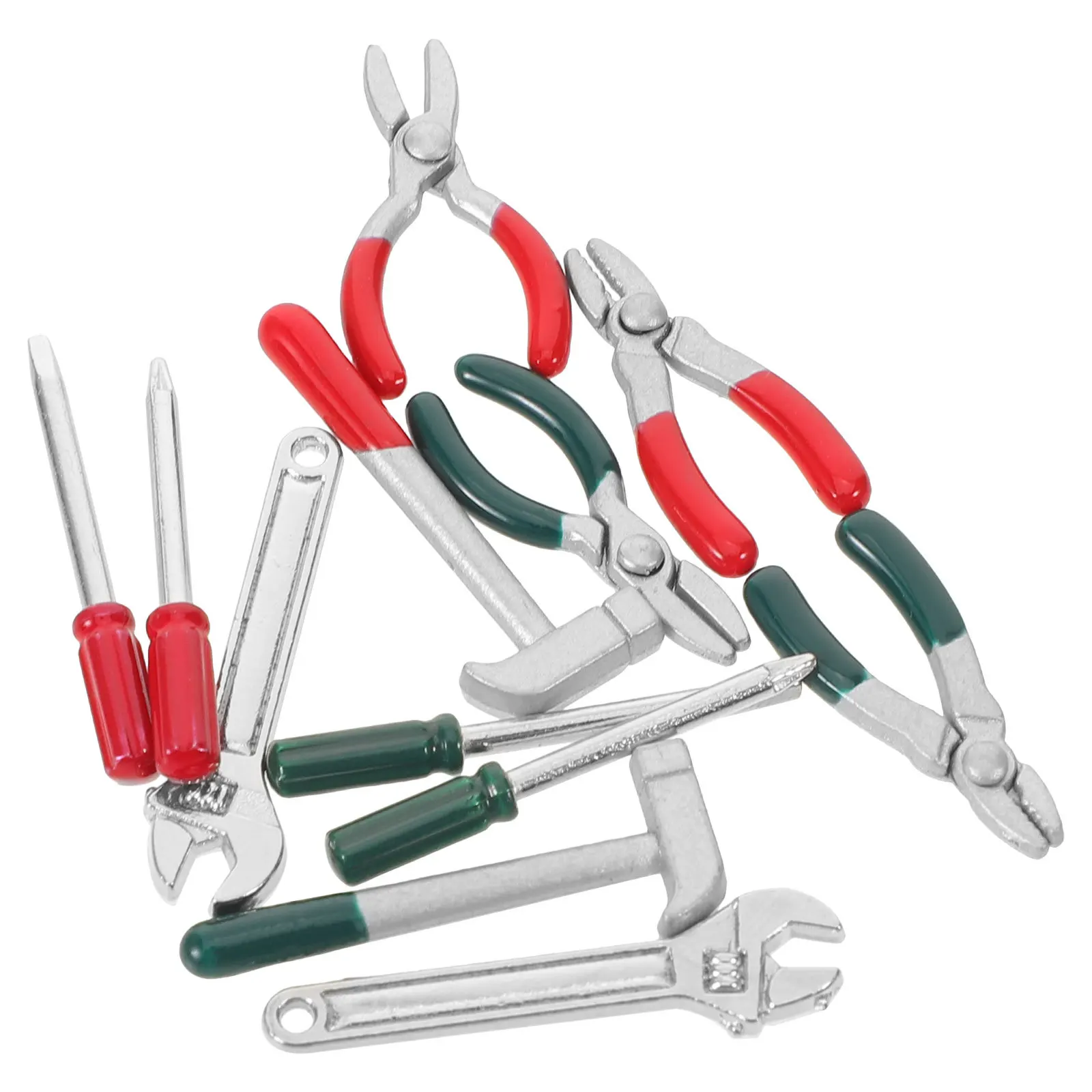 Juego de herramientas de jardín para casa de muñecas, accesorios de jardinería en miniatura, accesorios de escena al aire libre a pequeña escala, exhibición del hogar