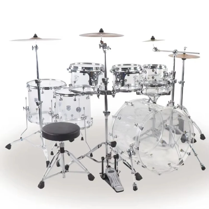 High-quality musical instruments Acrylic 7-piece drum kit