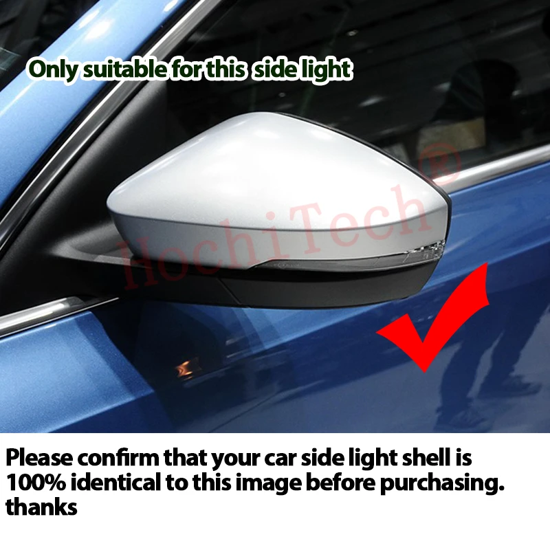 2pcs Flowing Mirror Dynamic LED Turn Signal Light Car Styling Lamp for Skoda Octavia III Mk3 5E3 for Vw T-Roc T-cross