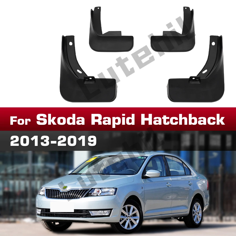 Für Skoda Rapid Fließheck 2013 2014 2015 2016 2017 2018 2019 Kotflügel Schmutzfänger Spritzschutz Kotflügel Schmutzfänger Autozubehör