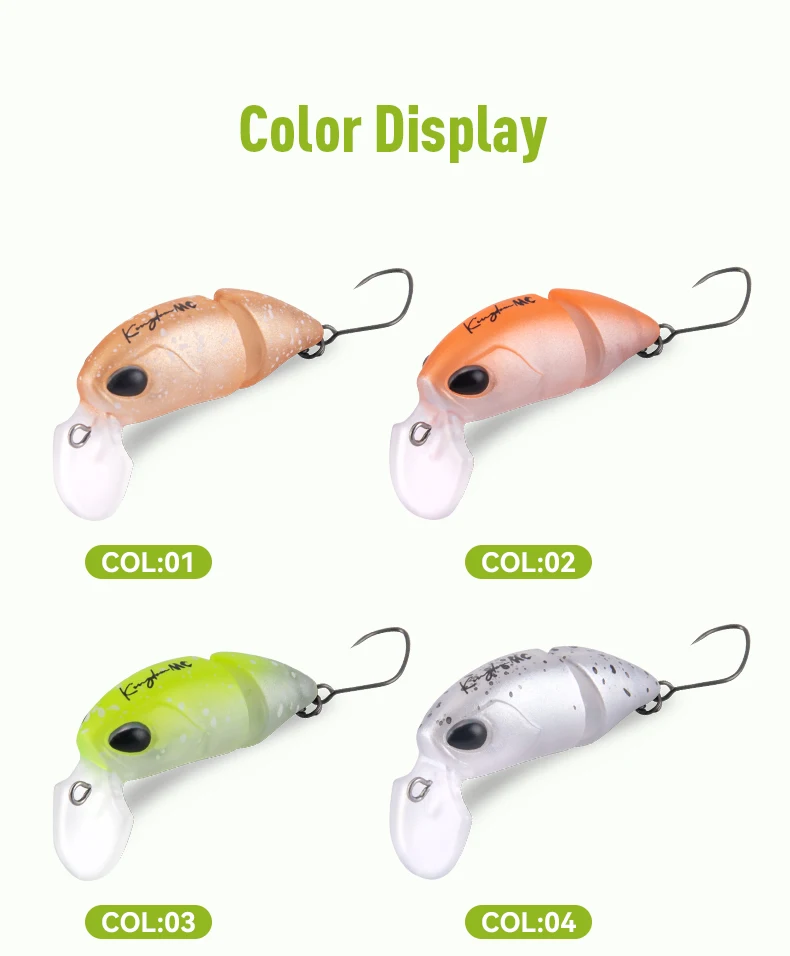 Kingdom 2-teiliger Minnow-Köder, 2,3 g, 37 mm, schwimmender S-förmiger harter Wobble-Topwater-Swimbaits, künstlicher Köder zum Forellen-Barschangeln – Detail 16