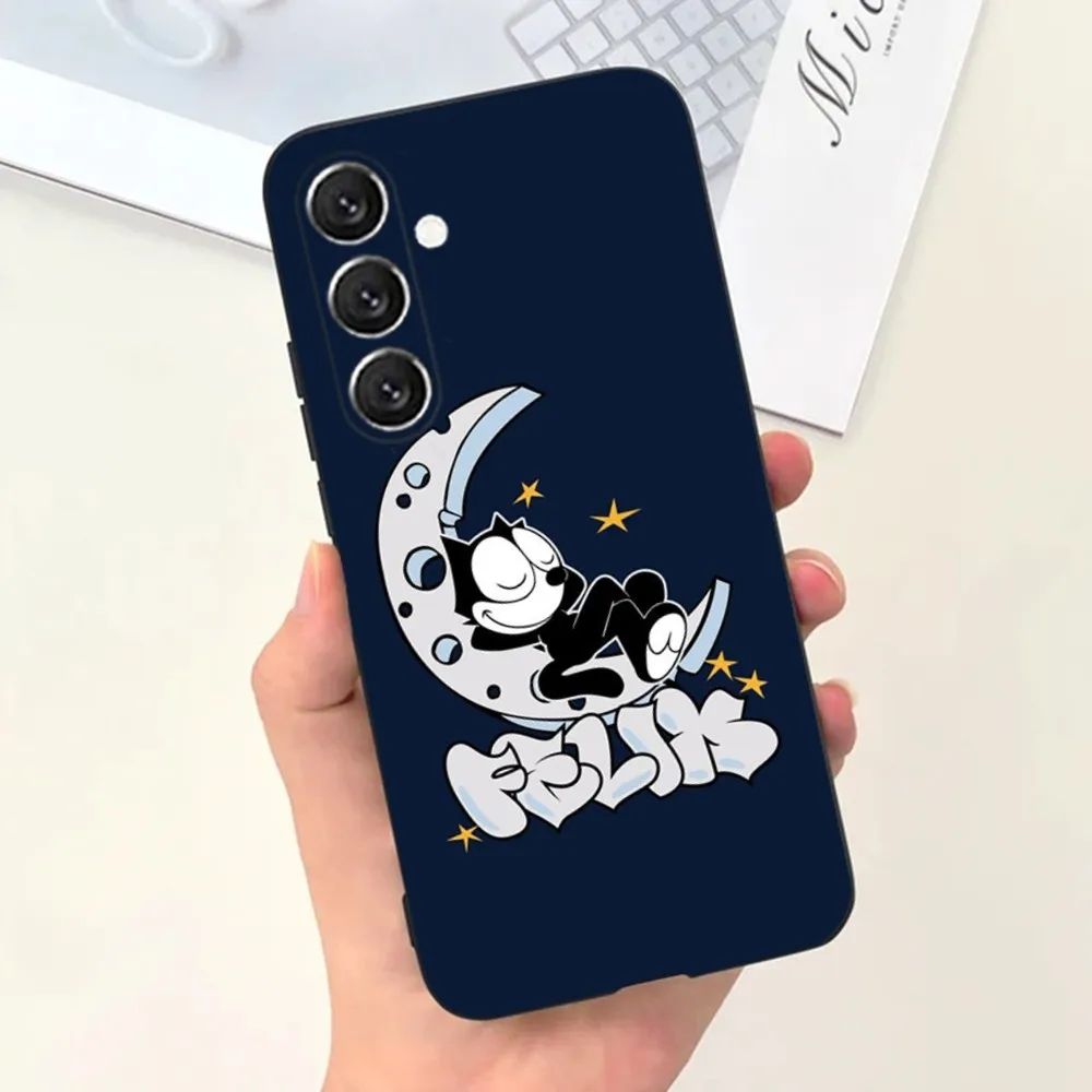 F-Felix the Cats Funny Phone Case For Samsung S21,S22 Ultra,S20,S30 plus,S22 plus,S23,S30 ultra 5G Silicone Cover