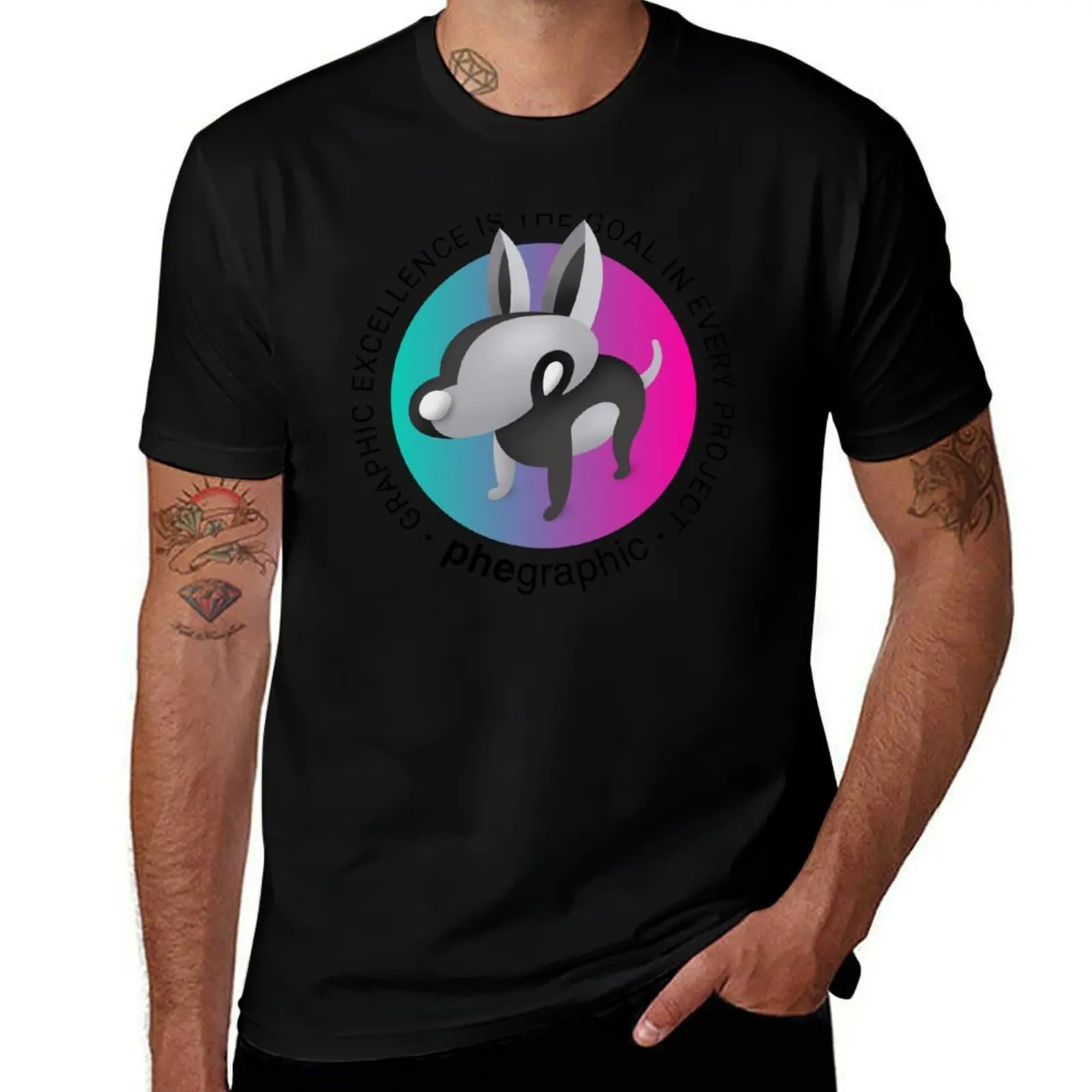 

Phegraphic Dog T-Shirt men t shirt cotton 100% t shirt man cotton T-Shirt