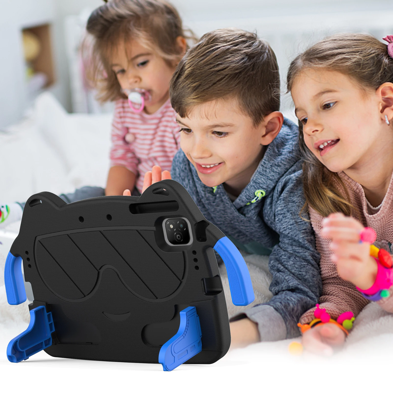 Kids Cartoon Case For Infinix Xpad 11" X1101 2024 Tablet Safe  EVA Stand Cover For Tecno megapad 11" Protector Cover With handle