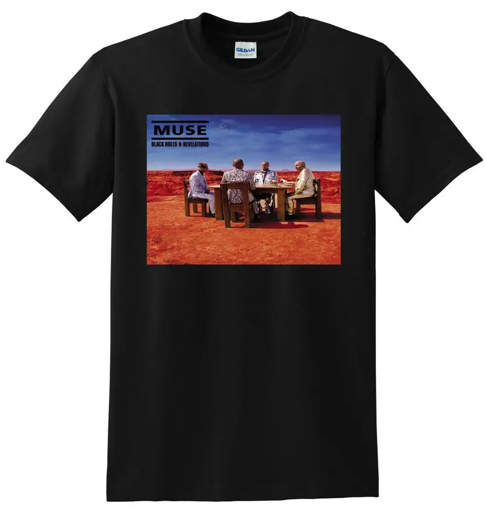 MUSE T SHIRT black holes and revelations vinyl cd cover S-5XL