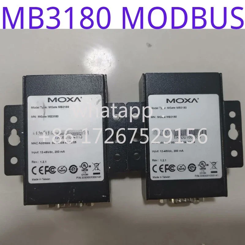 Gateway MOXA MB3180 MODBUS original usado