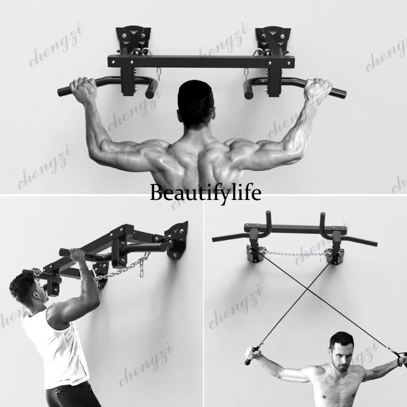 Pull-ups, single and parallel bars, wall-mounted home fitness equipment, multi-position strength training