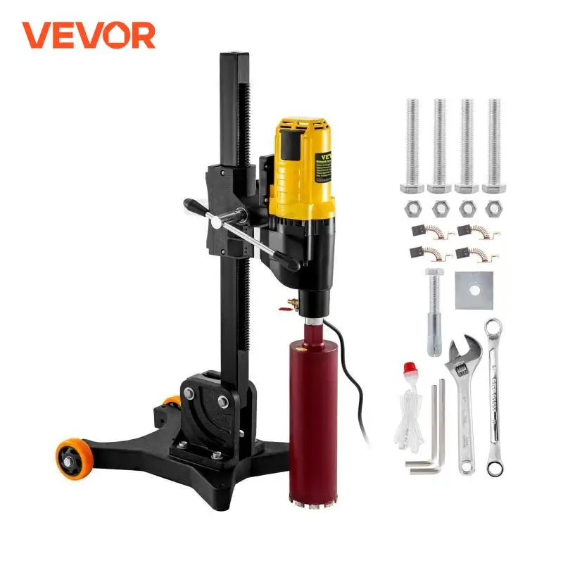 VEVOR الماس جهاز الحفر القلبي 305 مللي متر 355 مللي متر الوقوف الثقيلة ملموسة ماكينة حفر عدة 4800 واط 4980 واط تركيب الأنابيب درابزين