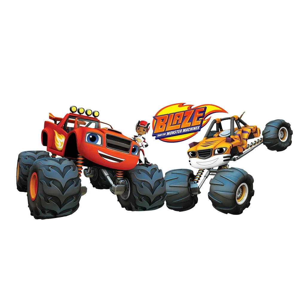 Blaze and The Monster Machines Heat Transfer Stickers Patches for Clothing T-Shirt Sweatshirt Iron on Patches Clothes Decor