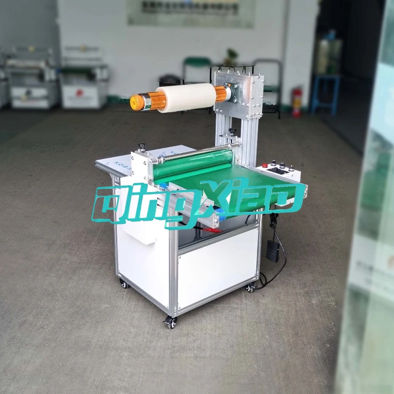 

LA-500C1 Automatic Conveyor Laminator Paperboard Circuit Board Tape Applicator Fully Electric Cold Laminator