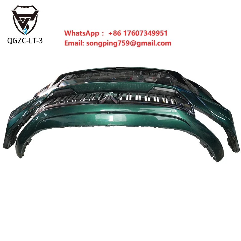 Front Bumper Assembly Suitable for the Dongfeng Voyah in Dark Green.