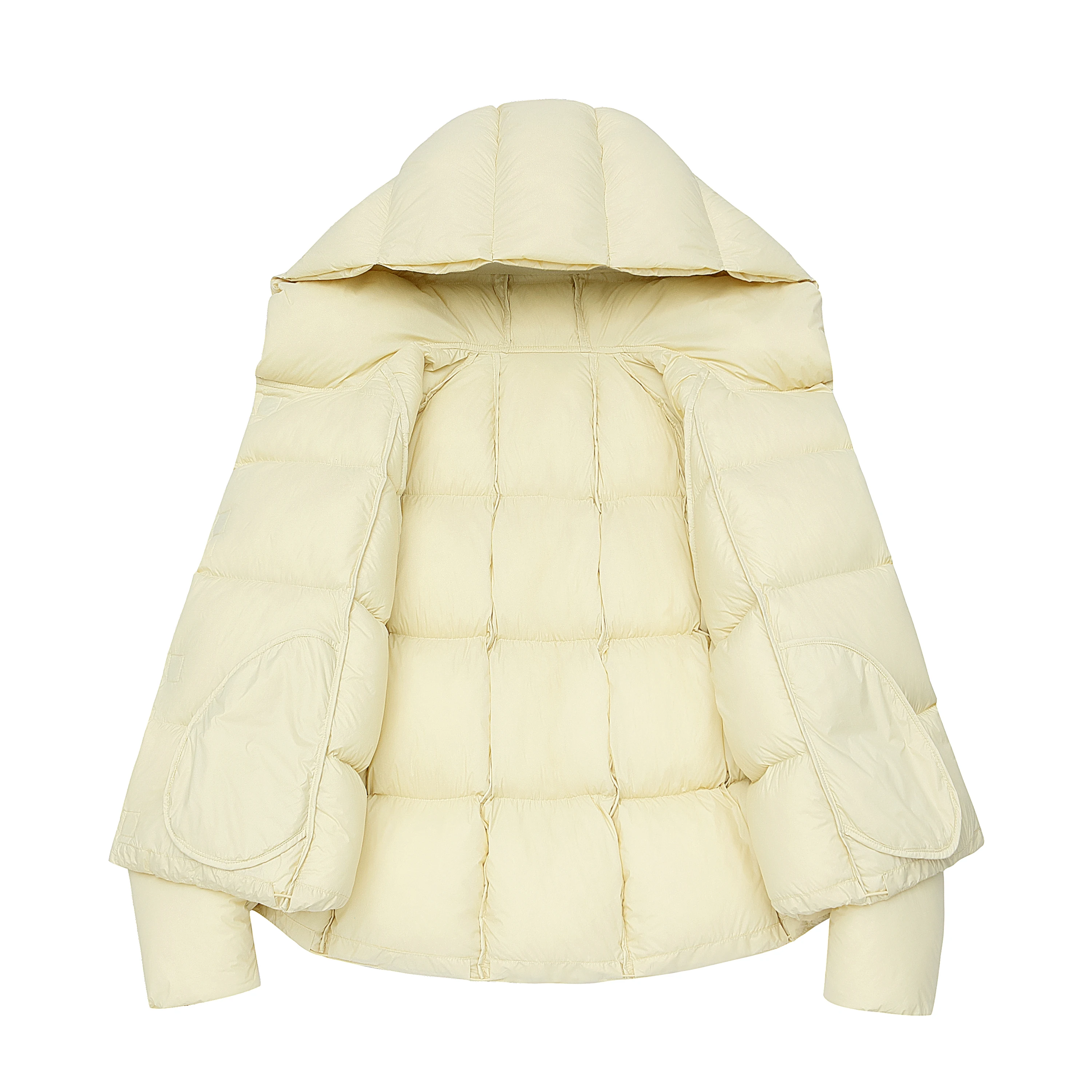 Korte 90 Witte Ganzendons Jas Voor Vrouwen Winter 2025 Nieuwe Koreaanse Versie Losse Capuchon Bladerdeeg Jassen Vrouwelijke Warme parka