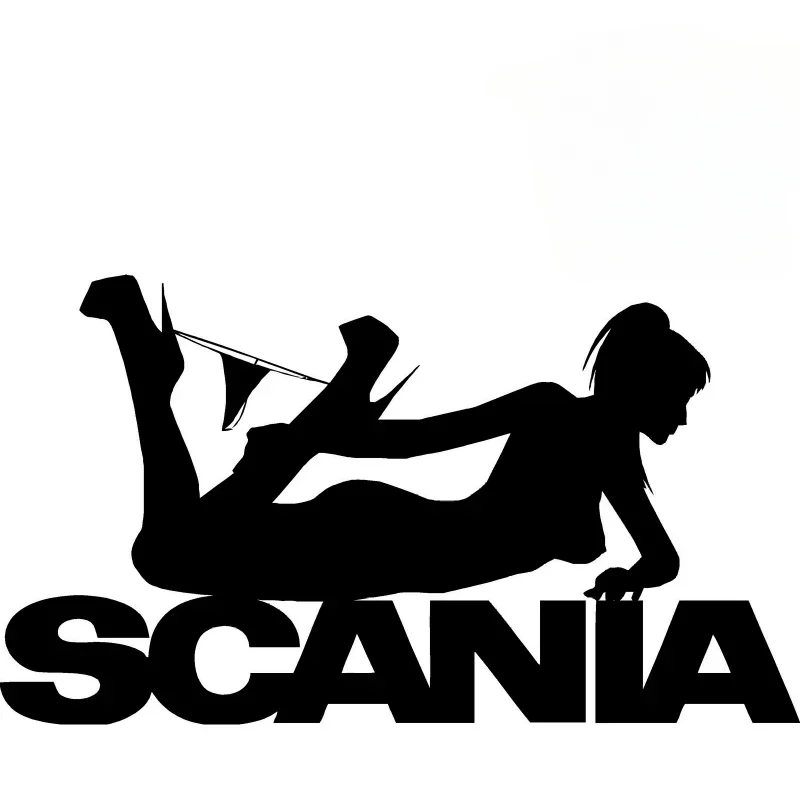 

For Scania Sexy Pose girl HGV Truck sticker decals for glass - bodywork decor 17cm*9.6cm