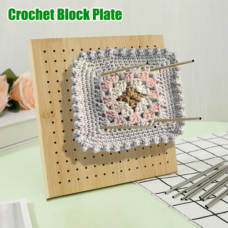 

Crochet Blocking Board Upgrade Large Block Boards for Crochet Projects Reusable Handcrafted Crochet Knitting Board Sewing Tool
