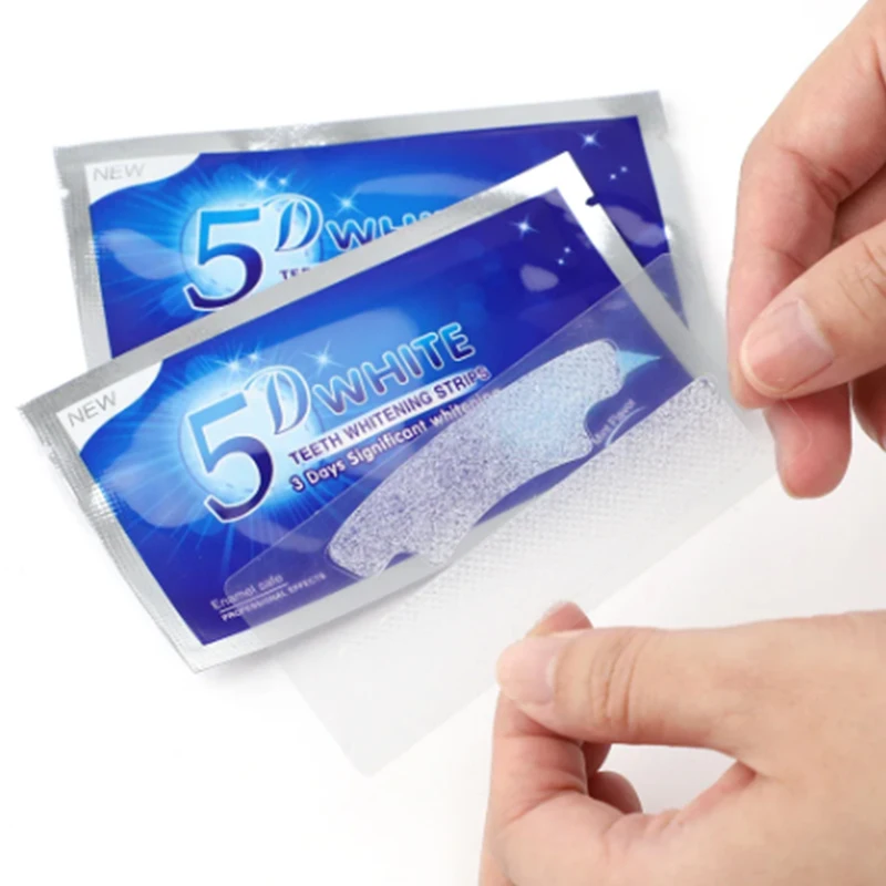 5D Dental Paste Teeth Whitening Strips Sensitive Teeth Dental Kit Oral Hygiene false Teeth Whiten Bleaching Teeth 7/14 Pcs