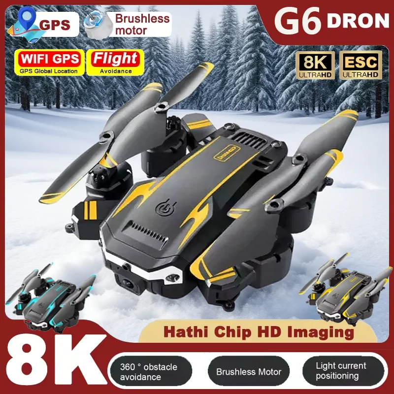

G6 Professional Foldable Quadcopter Drone With 8K HD Cameras Obstacle Avoidance Distance 3000M Helicopter For Aerial Photography
