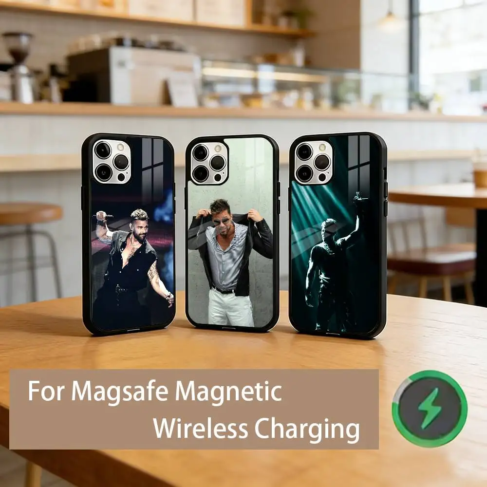 

R-Ricky M-Martin Singer Phone Case For iPhone17,16,15,14,13,12,11 Plus,Pro Magnetic For Magsafe Wireless Charging