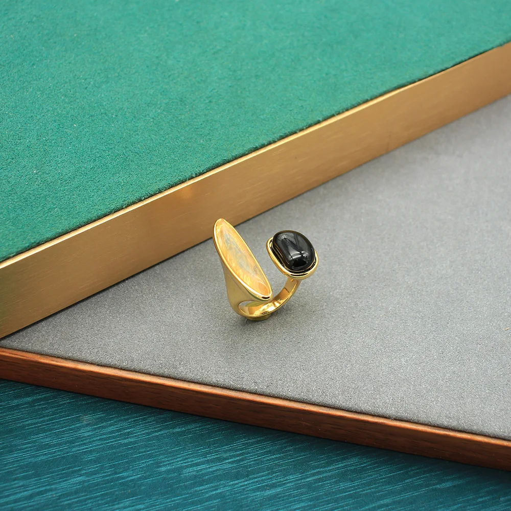 Vintage Irregular Ring - Unique Design, High-end Open Band