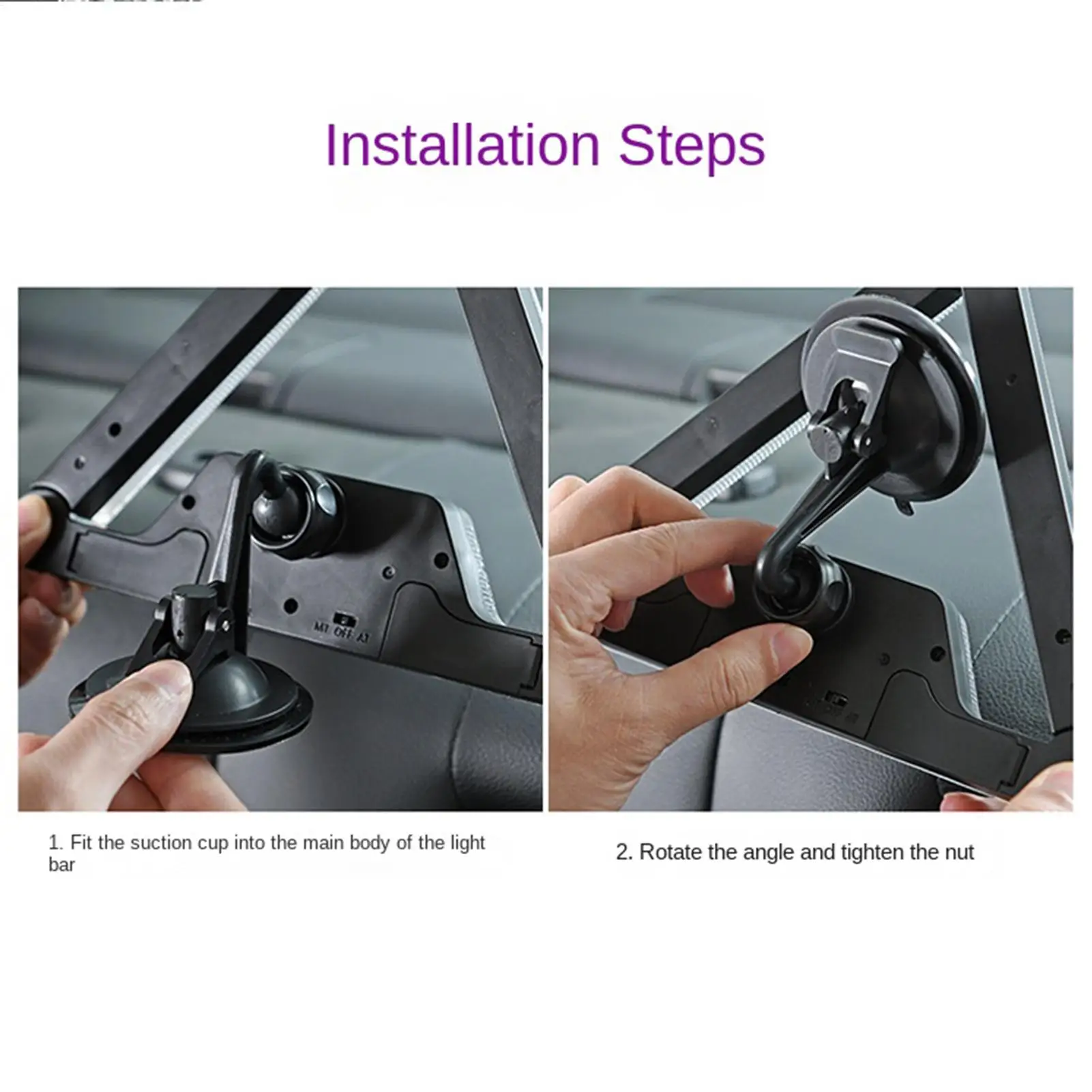 Car Strobe Light Triangle Warning Lamp With Rotating Joints LED Strobe For Truck SUV Trailer Outdoor Highway Night Driving