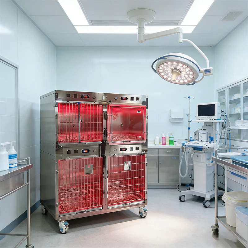 Stainless Steel Pet Hospitalization Cage Veterinary Clinic Dog Cat Foster Cage Customizable