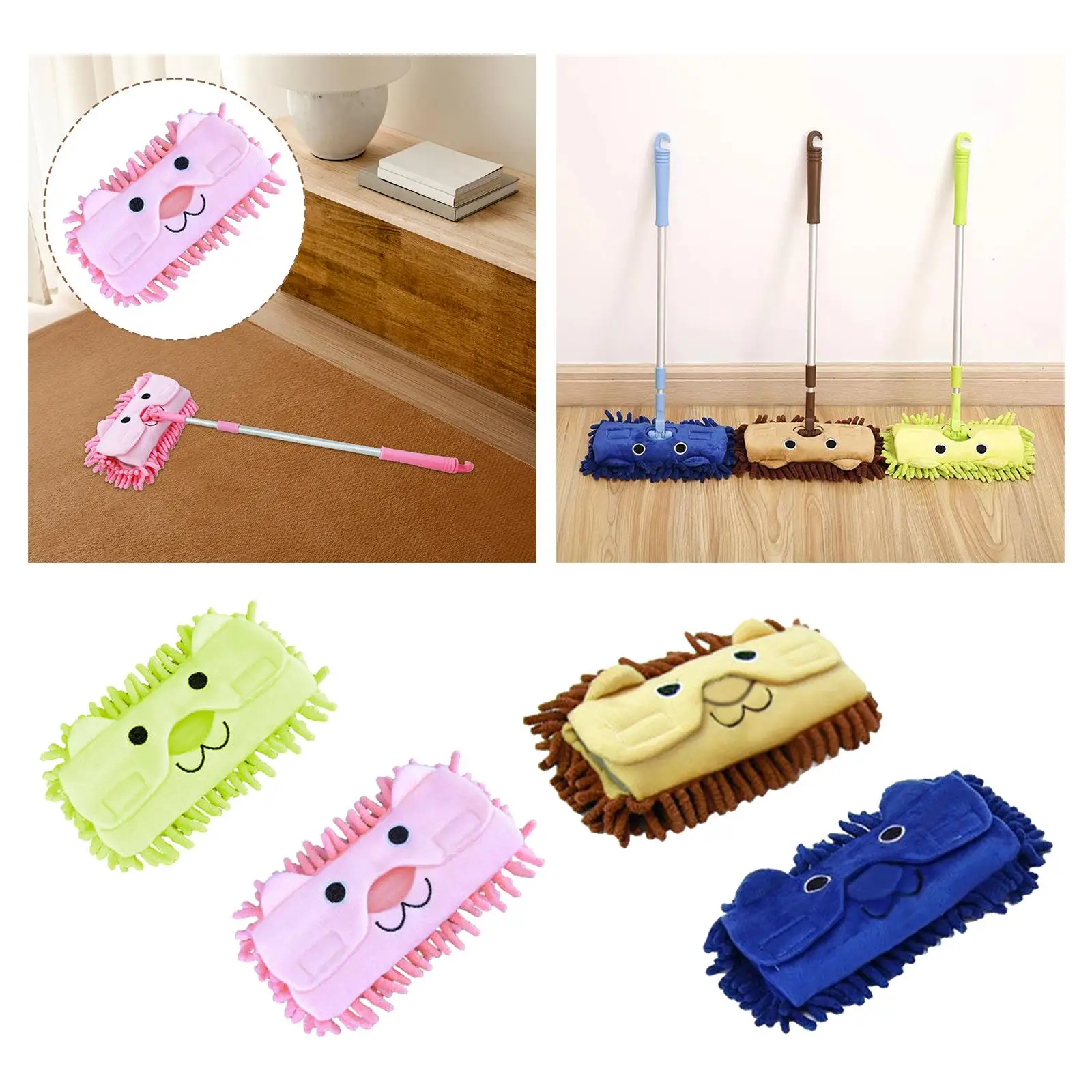 Accessori per mini mop per bambini Giocattolo per la pulizia dei bambini Giocattolo per giochi di ruolo Fai finta di giocare Strumenti per la pulizia della casa