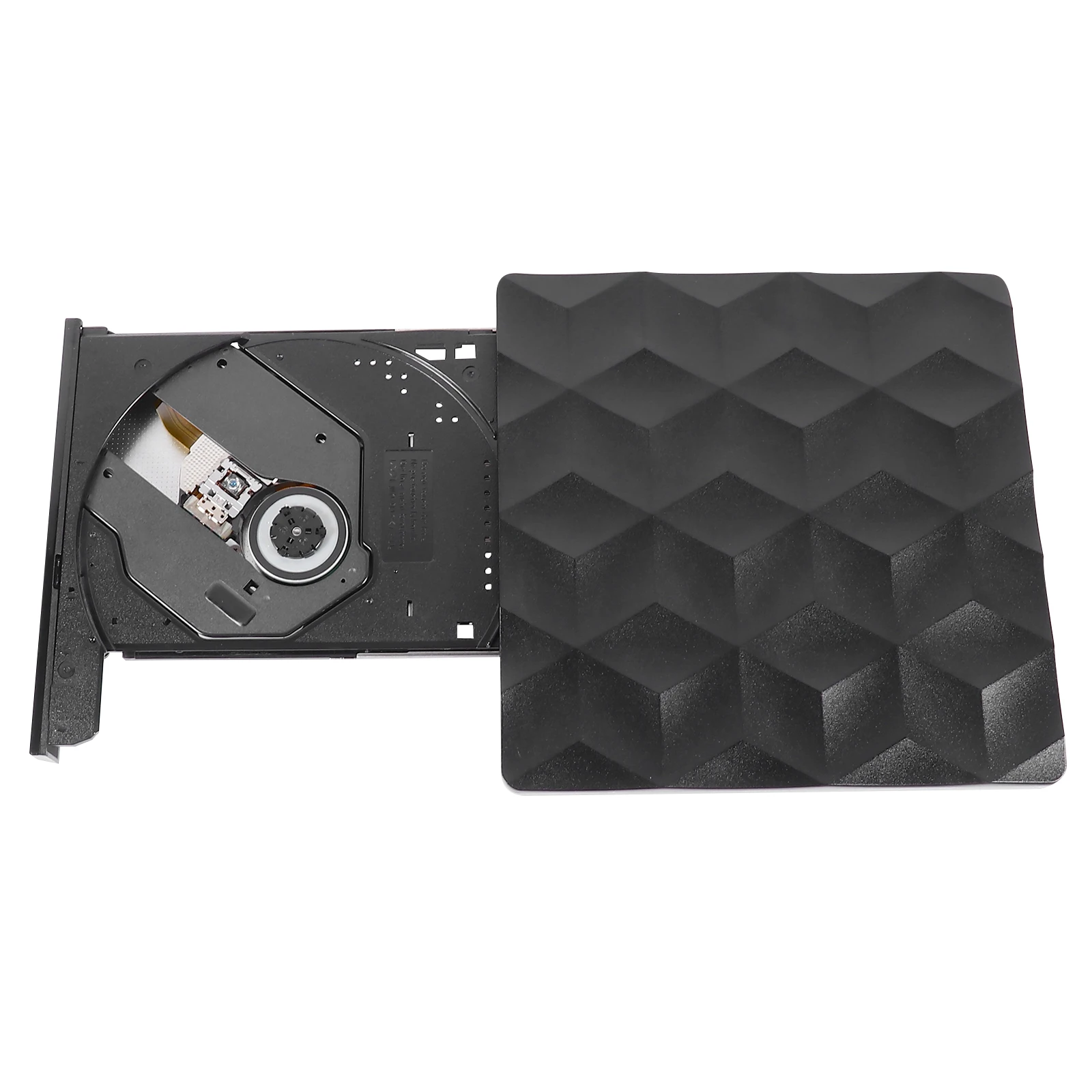 

External Burner USB3.0 Type C Laptop Desktop CD Drive Plug Play Black Computers Gift DVD Writer External DVD Player VCD Player