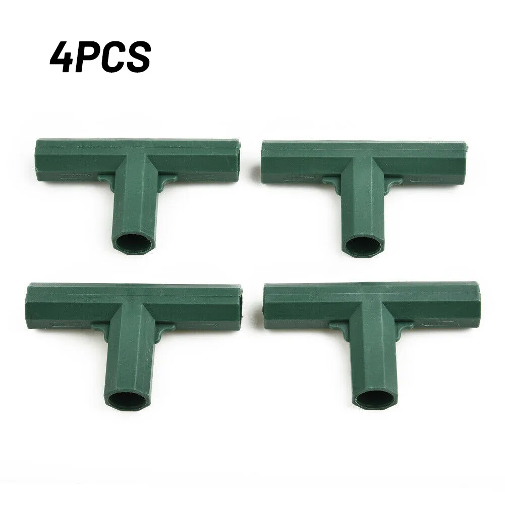 4pcs Plants Connectors Plastic Structure Greenhouse Frame Canes Building Connector 16-17mm Outdoor Garden Structure Pole Joints