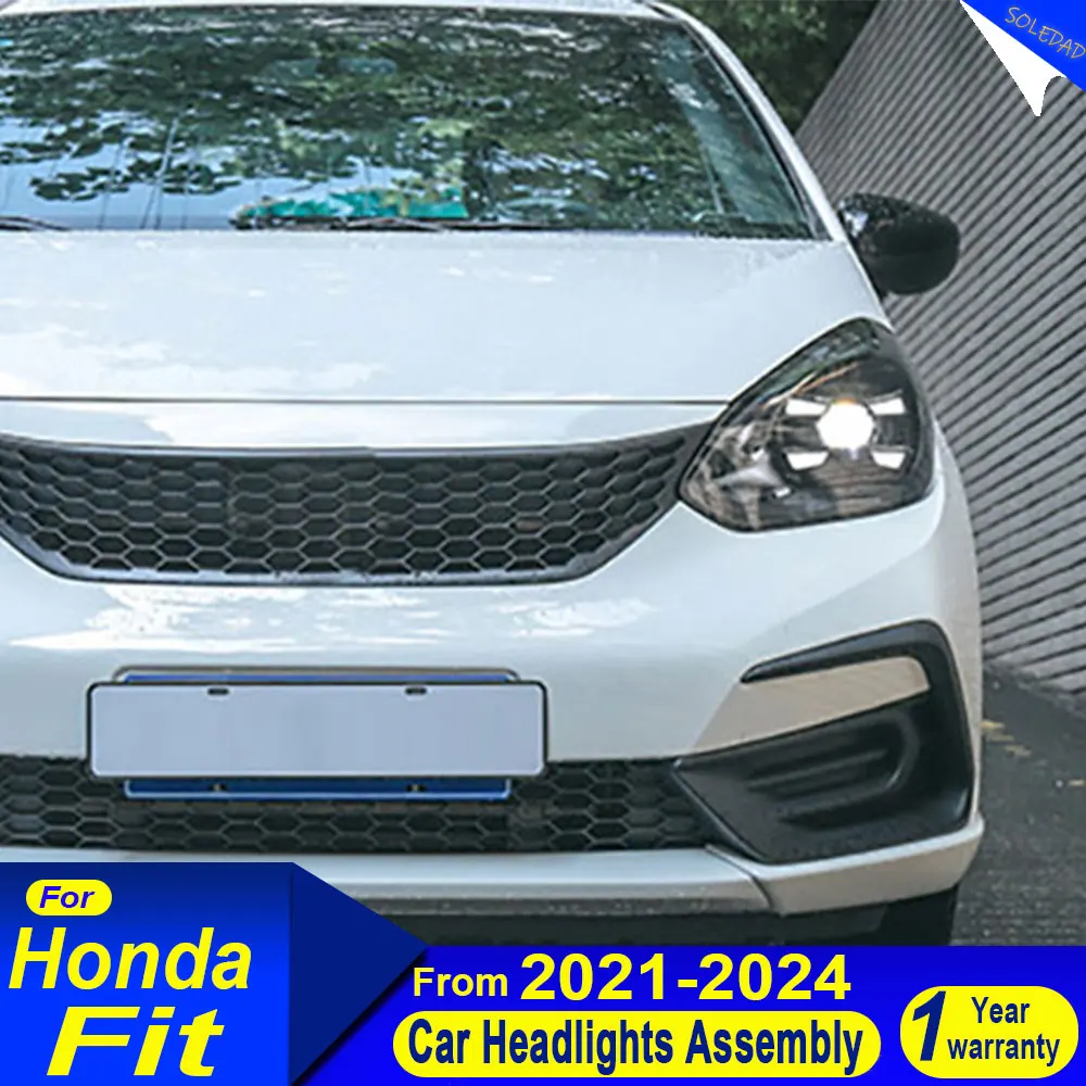 

Car Lights headlights For Honda Fit 2021 2022 2023 2024 Headlight LED Projetor head Lamp Daytime Running Light Accessories