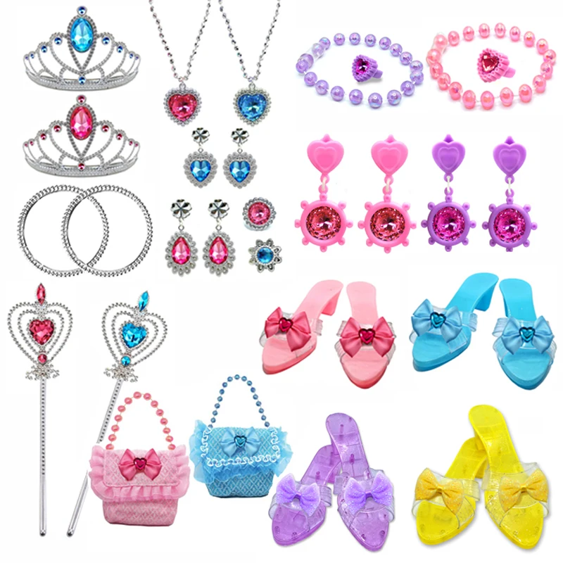 Princess Dress Up Toys & Jewelry Accessory,Girl Role Play Gifts,Kids Toys for 3-6 Years Girl Toddler ​B-day Party Toys